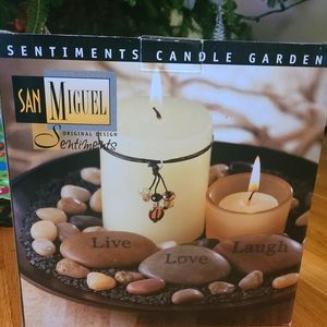 Sentiment Stone Candle Holder